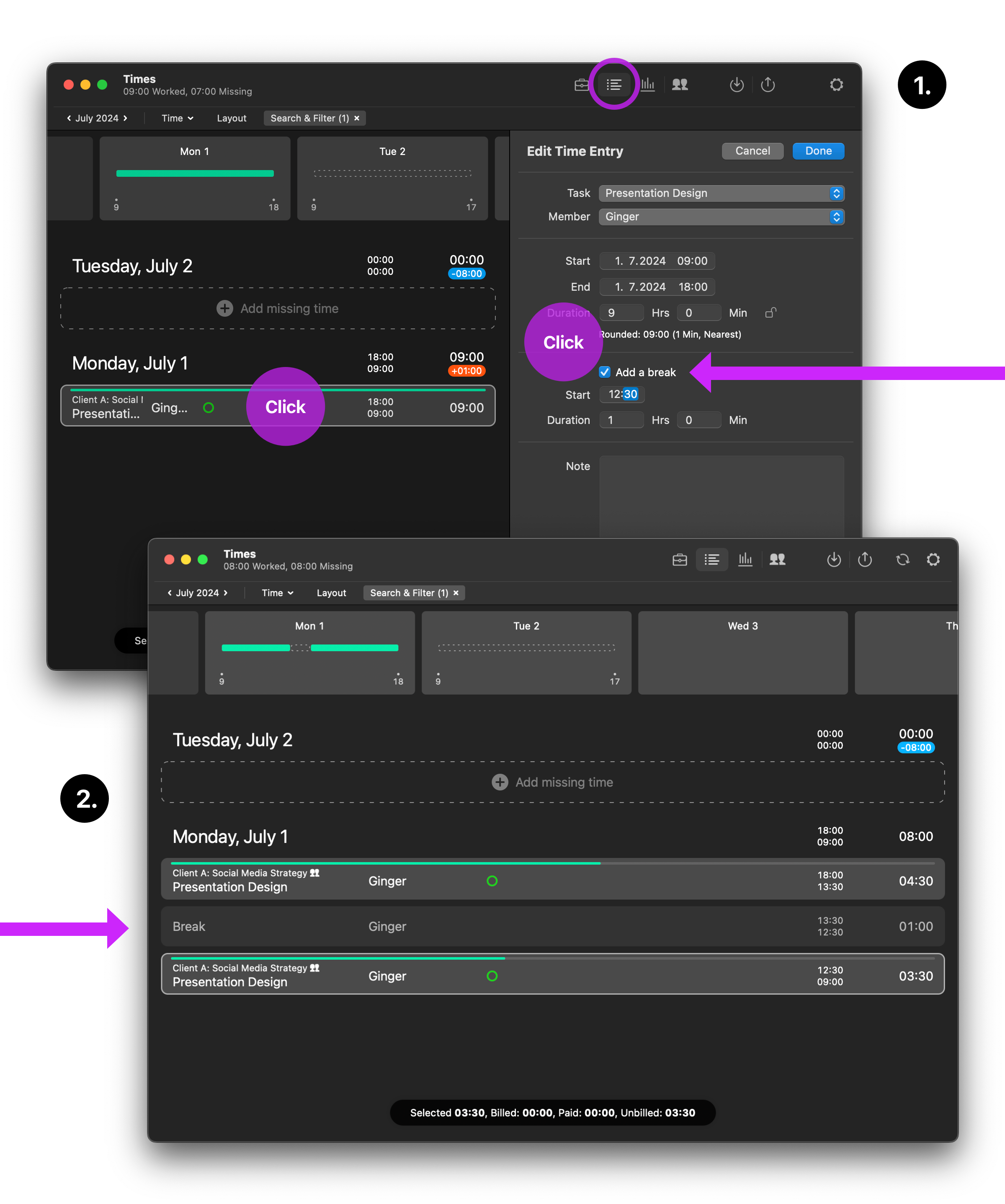 Add breaks manually
