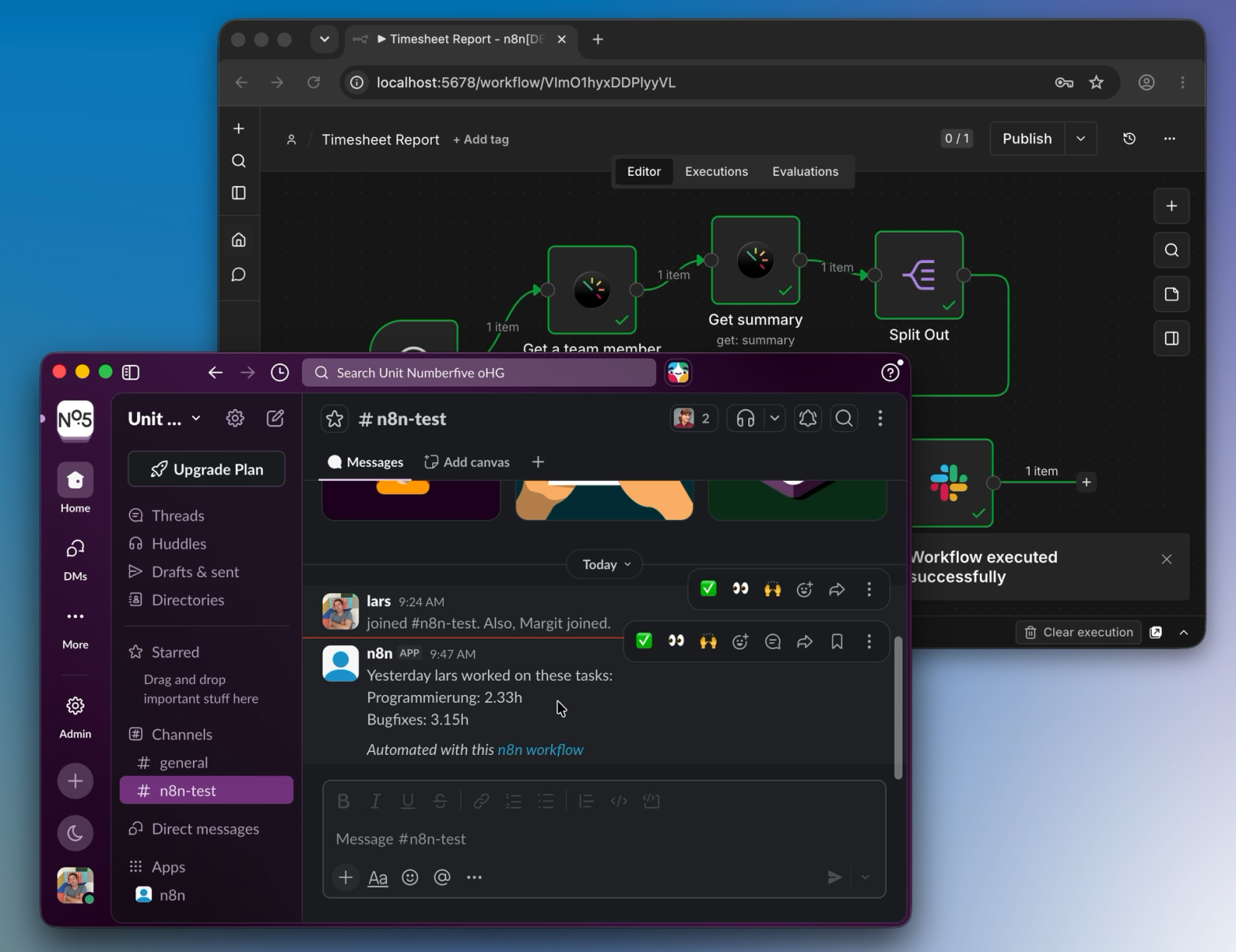 Automatisierte Standup Notes in Slack