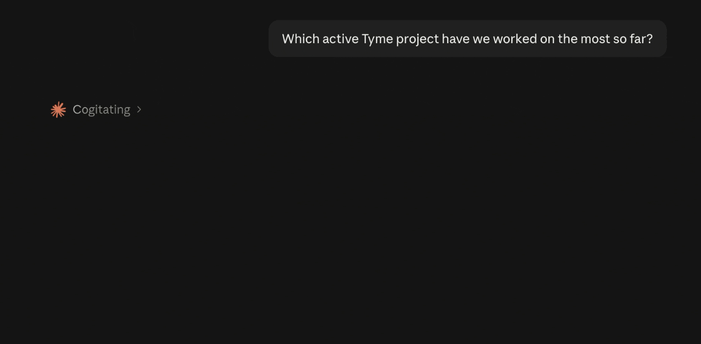 Tyme MCP Server – AI assistant querying time tracking data