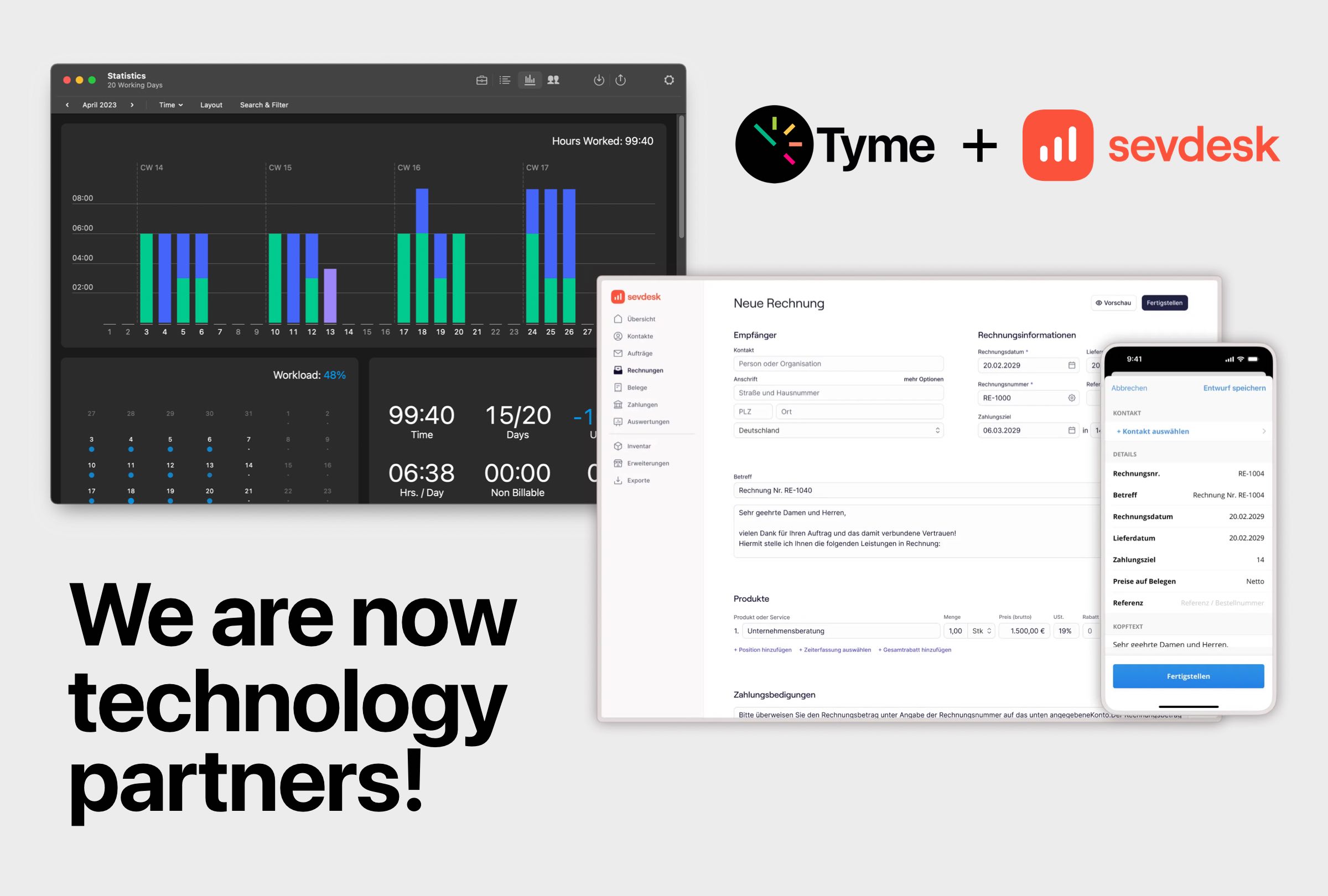 Tyme and sevdesk are now technology partners