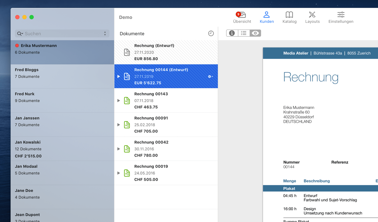 GrandTotal plugin invoices